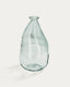 Vase Brenna transparent moyen format en verre 100% recyclé