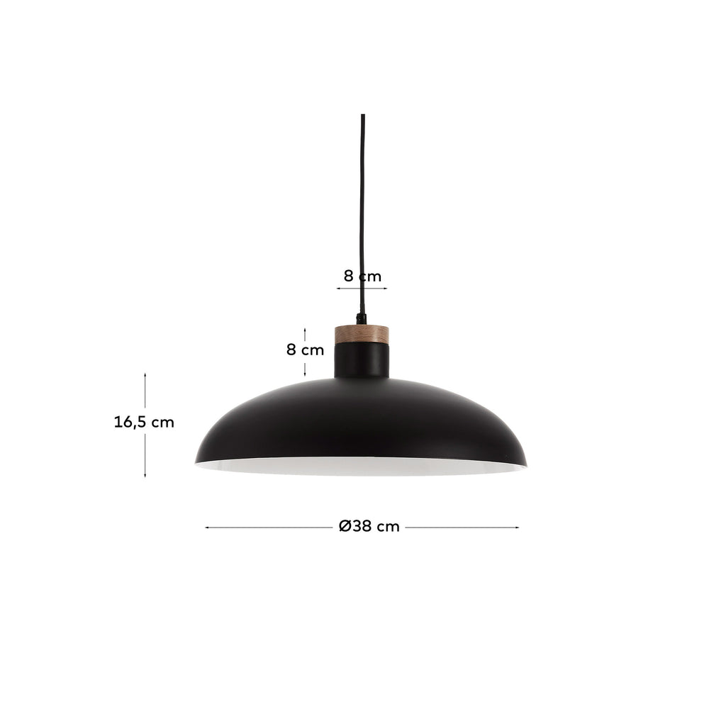 Lampe suspension Gotram noir