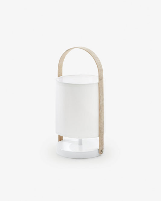 Lampe de table Zayma blanc