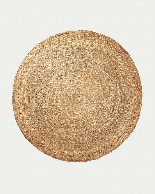 Tapis rond Doc 100 % jute couleur naturelle Ø 200 cm