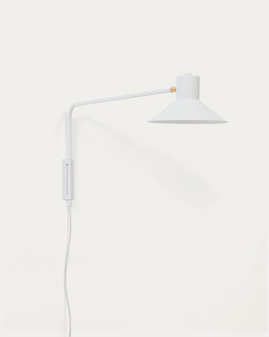 Applique Aria en acier avec finition blanche