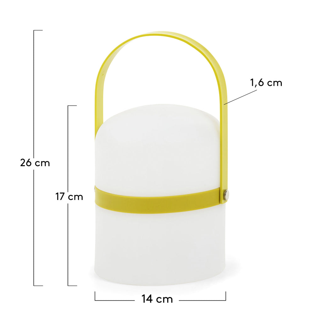 Lampe de table LED Ridley mini en polyéthylène vert