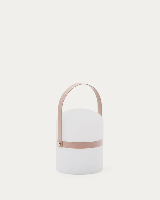 Lampe de table LED Ridley mini  en polyéthylène rose
