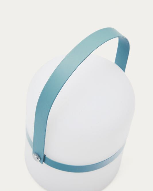 Lampe de table LED Ridley mini  en polyéthylène bleu