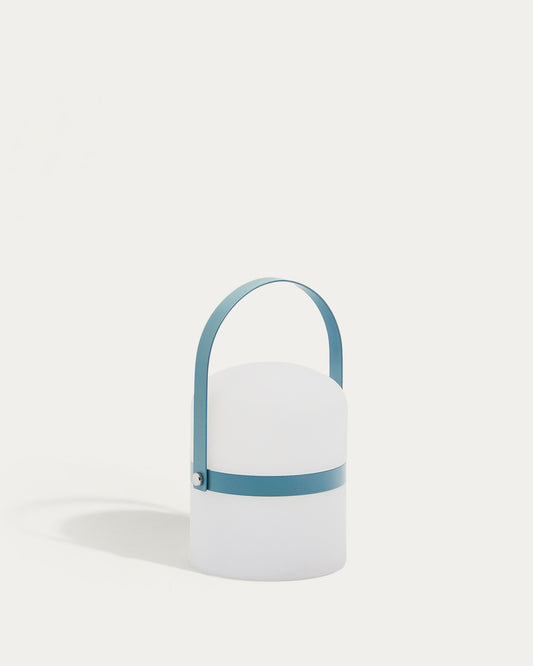 Lampe de table LED Ridley mini  en polyéthylène bleu