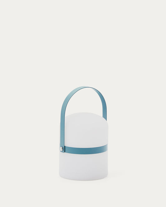 Lampe de table LED Ridley mini  en polyéthylène bleu