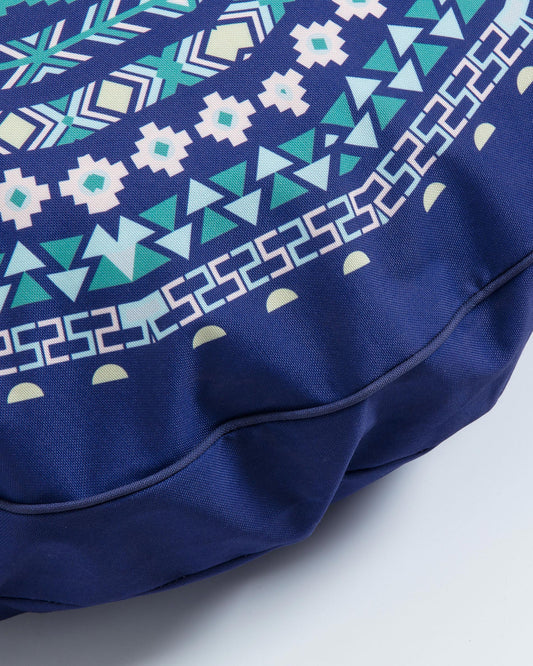 Pouf Ashleen Ø 60 cm bleu