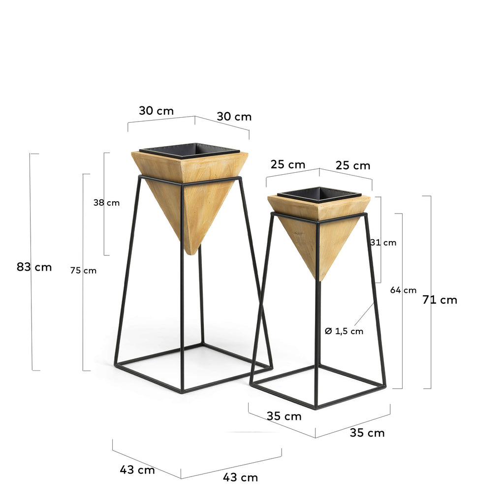 Set Stared de 2 cache-pots