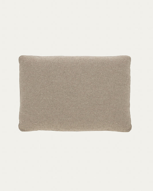 Coussin Blok en chenille beige 40 x 60 cm