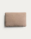 Coussin Blok en chenille marron 40 x 60 cm