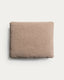 Coussin Blok en chenille marron 50 x 60 cm
