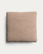 Coussin Blok en chenille marron 60 x 60 cm
