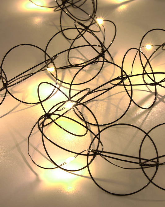 Guirlande Stelly noir 1,9 m