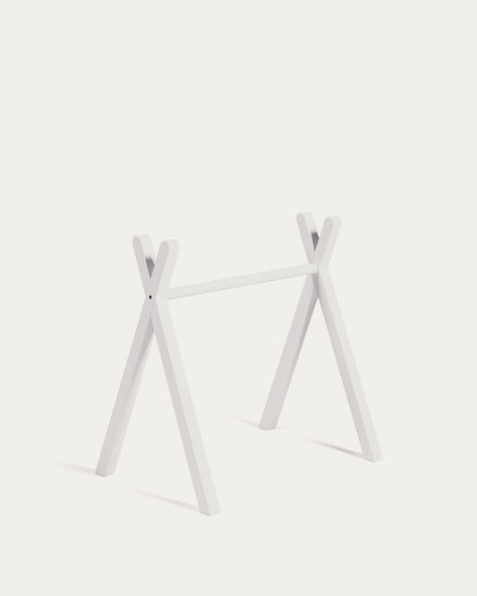 Arche d'éveil tipi Maralis en bois de hêtre avec finition blanche