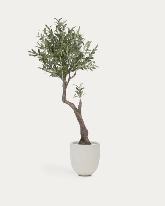 Plante artificielle Olivo avec pot noir 140 cm