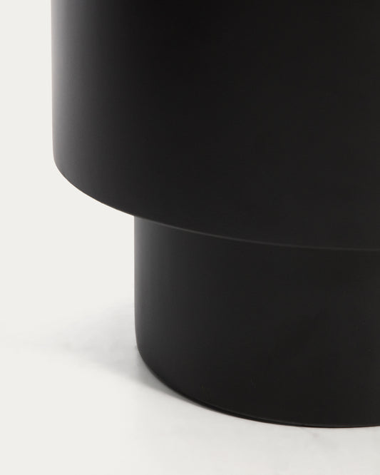 Mash black metal planter Ø 28 cm