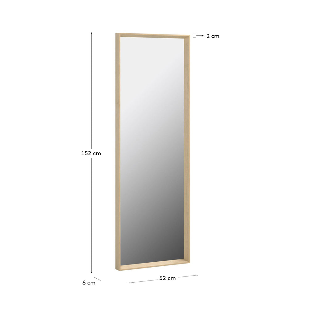 Miroir Nerina 52 x 152 cm finition naturelle