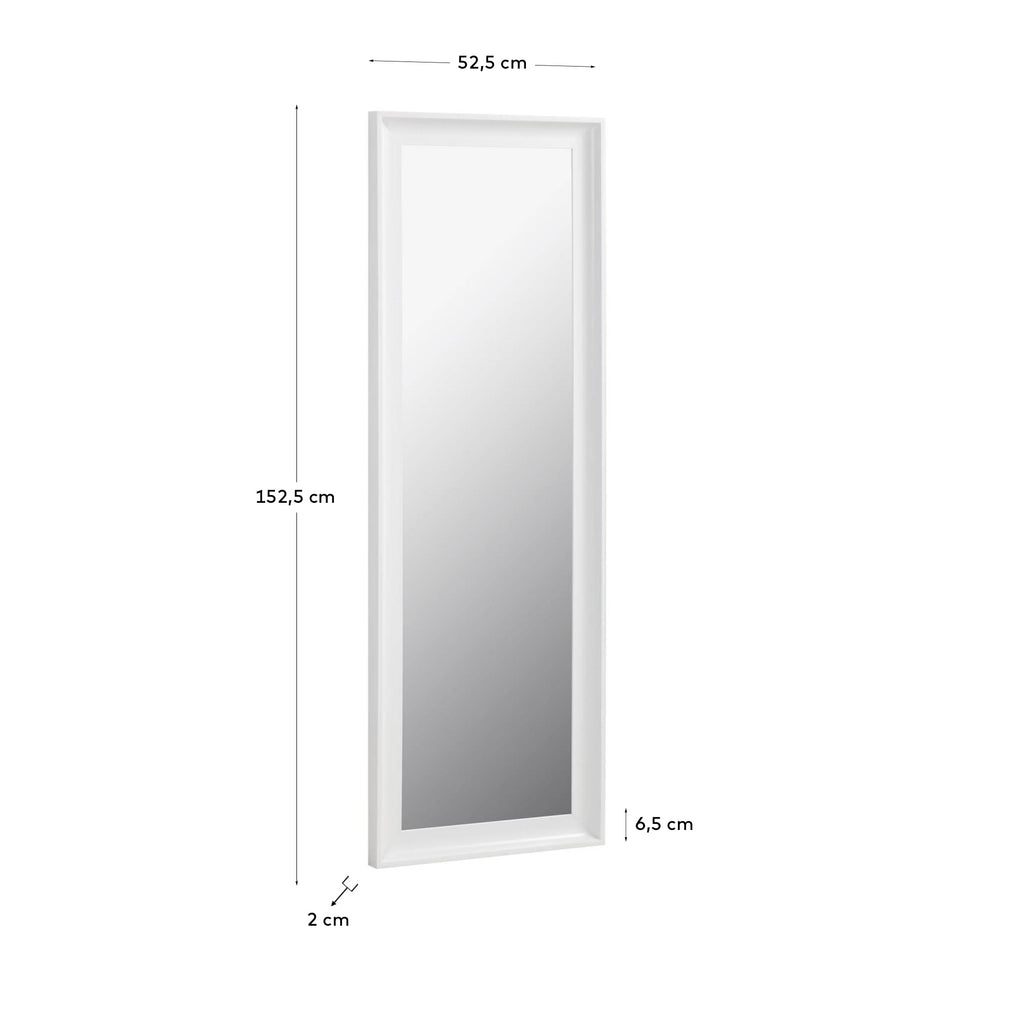 Miroir Romila 52 x 152,5 cm blanc