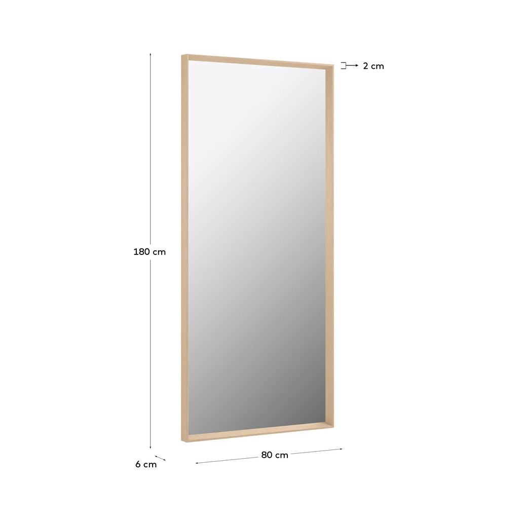 Miroir Nerina 80 x 180 cm finition naturelle