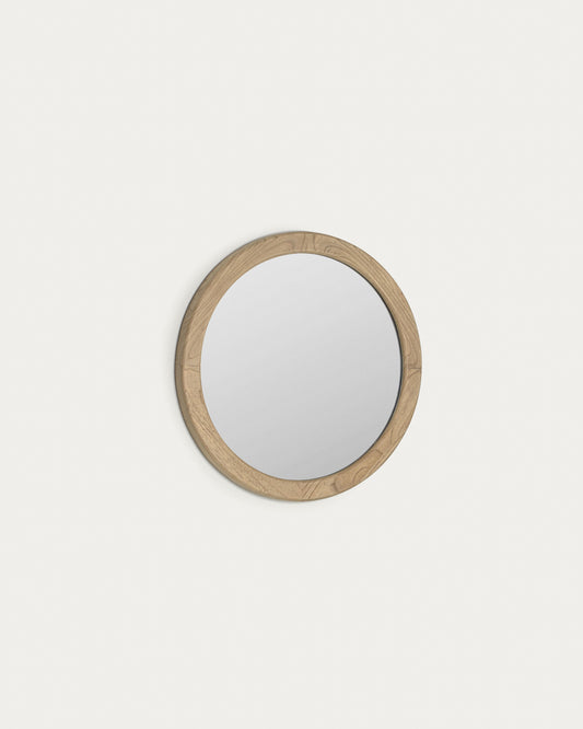 Miroir rond Alum bois de mindi Ø 50 cm