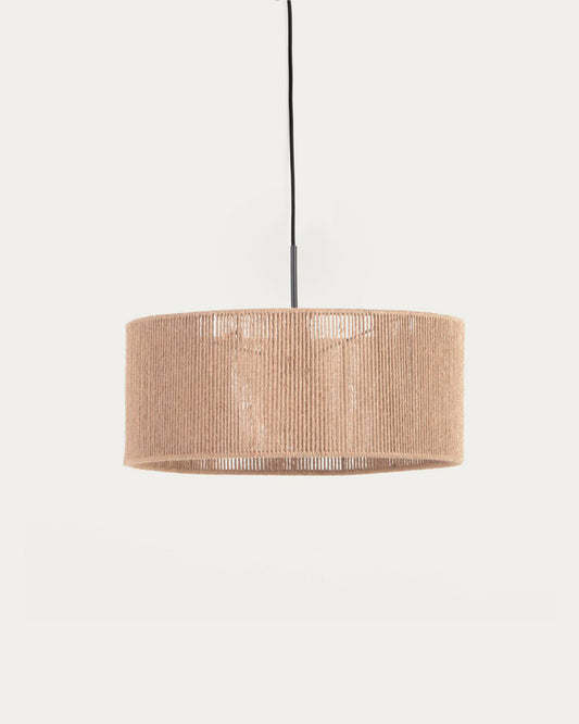 Abat-jour pour suspension Crista en jute finition naturelle Ø 47 cm