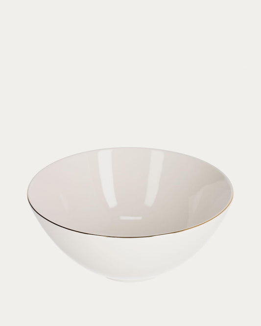 Bol grand Taisia en porcelaine blanc