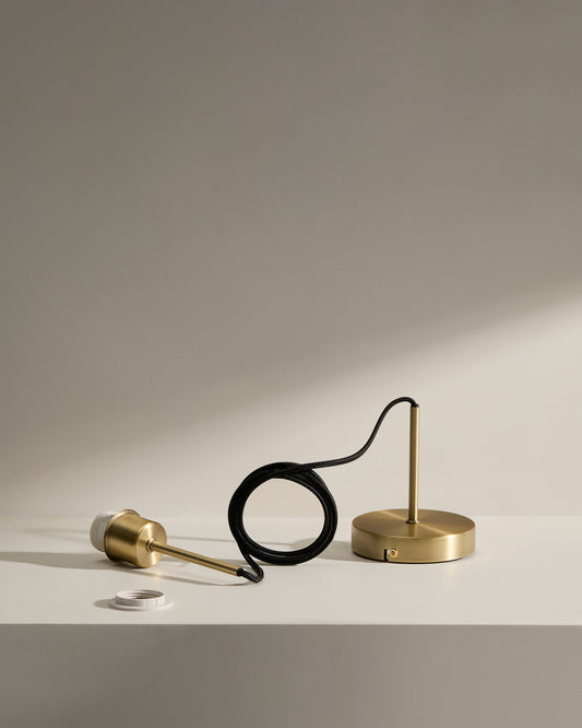 Monture pour suspension Fulvia en métal finition dorée 150 cm