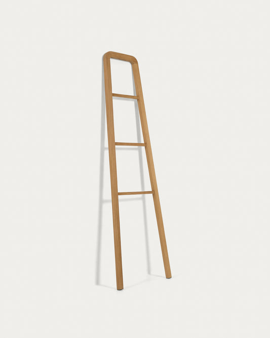 Porte-serviettes Uliana en bois de teck finition naturelle 50 x 160 cm