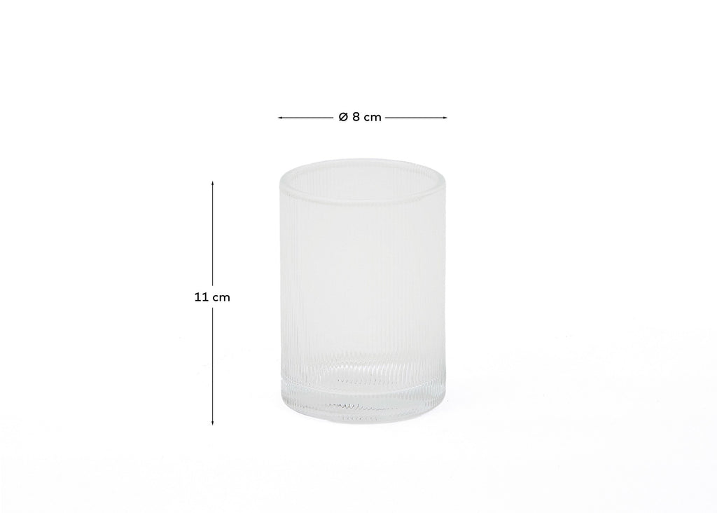 Porte brosse à dents Arlem en verre transparent