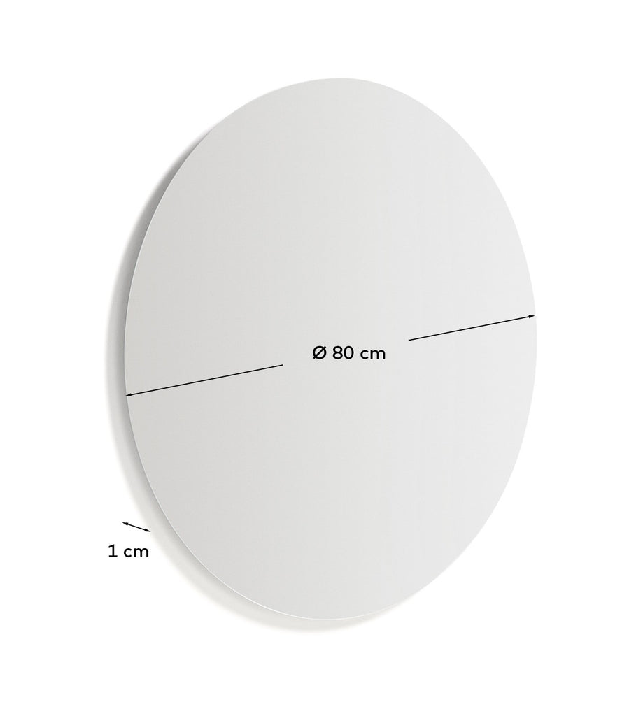 Miroir rond Donia pour salle de bains Ø 80 cm