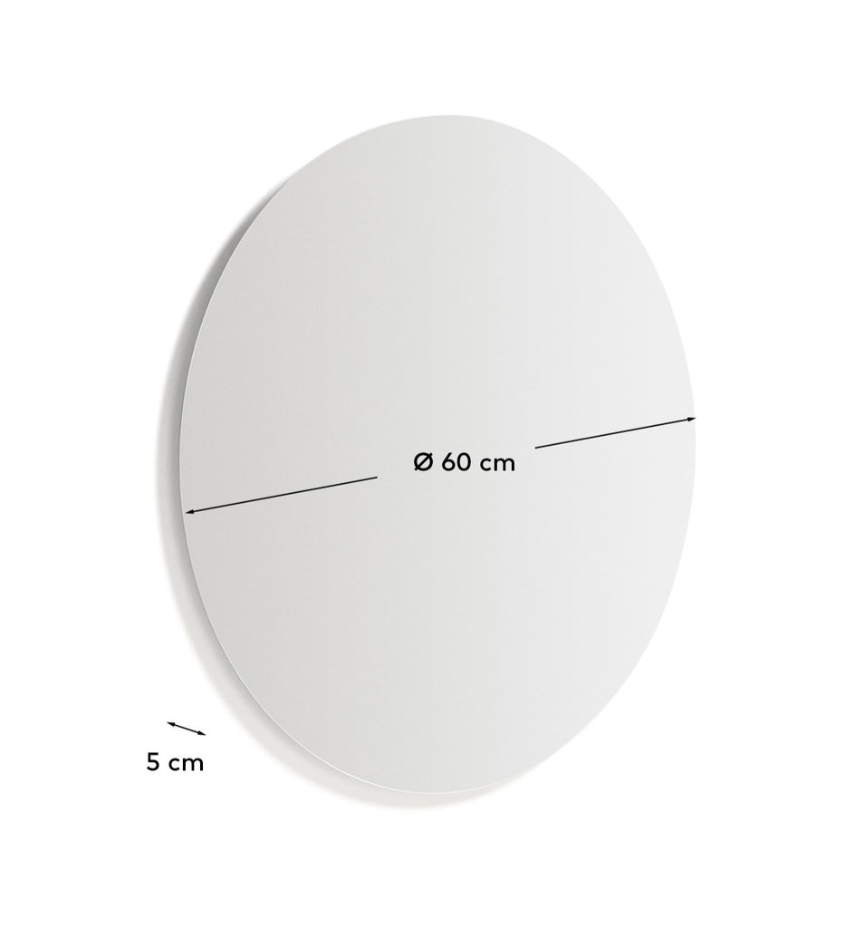 Miroir rond Donia pour salle de bains Ø 60 cm