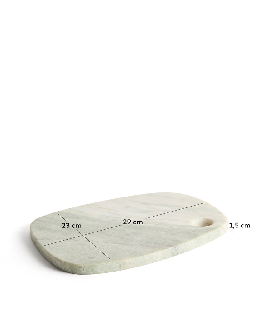 Planche de service Erefi en marbre blanc 29 x 23 cm