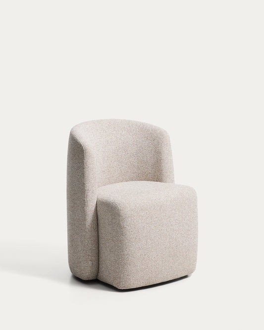 Corvena chair in beige chenille FSC Mix Credit