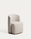 Chaise Corvena en chenille beige FSC Mix Credit