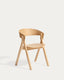 Godia chair in oak veneer with natural finish