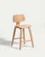 Gena stool in oak veneer 65cm