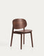 Ludara oak veneer chair with walnut finish 