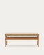 Zaide bench in solid oak wood with natural finish and rope seat, 120 cm, FSC Mix Credit