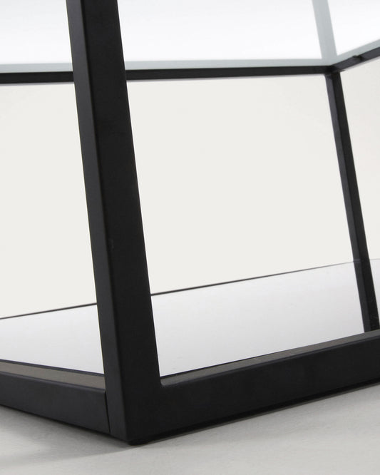 Table basse rectangulaire Blackhill 110 x 60 cm noir