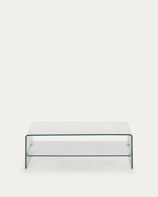 Table basse Burano en verre 110 x 55 cm