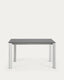 Axis porcelain extendable table in Volcano Rock finish with grey legs 140 (200) cm