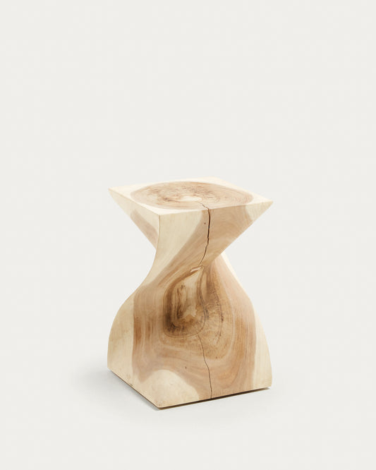 Table d'appoint Hakon en bois de manguier 30 x 30 cm