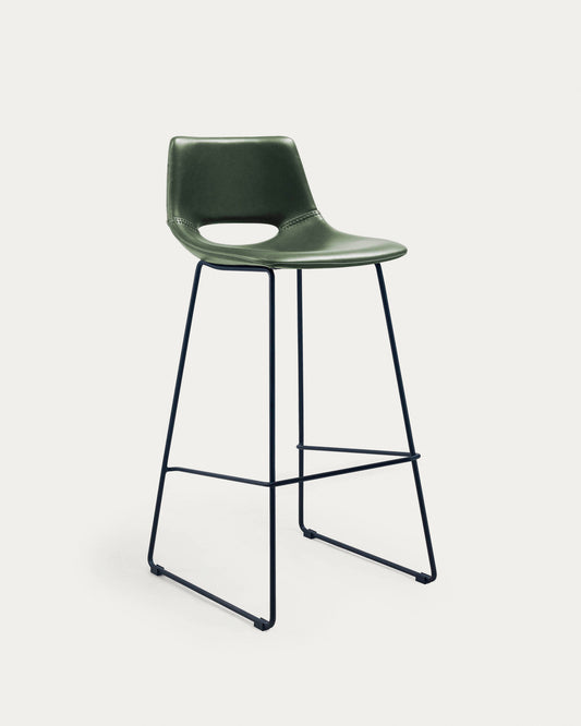 Tabouret Zahara en polyuréthane vert hauteur 76 cm