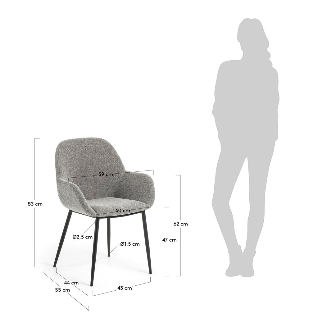 Konna light grey chair FR