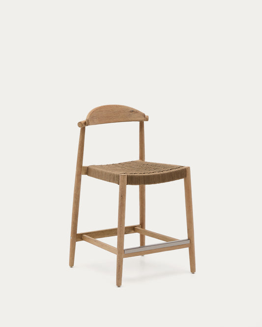 Tabouret Nina bois d'acacia hauteur 62 cm FSC 100%