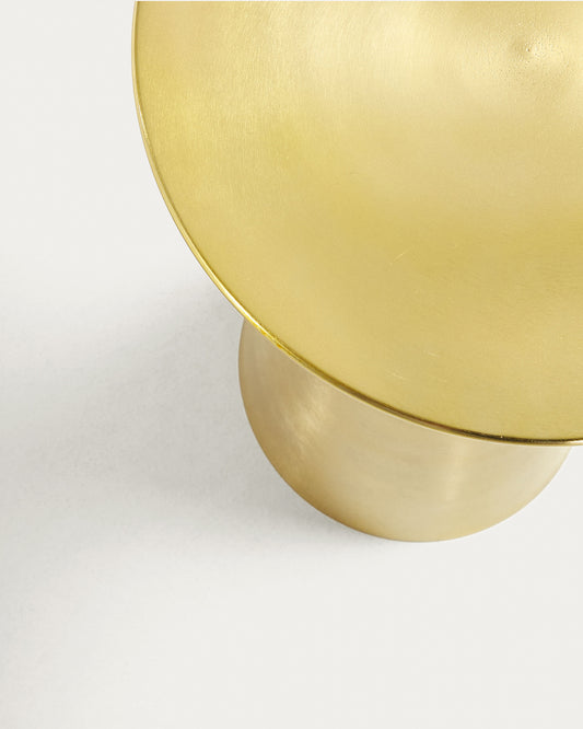 Table d'appoint Rhet en métal et finition dorée Ø 39 cm
