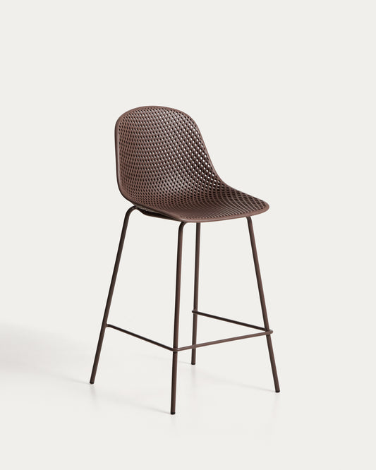 Tabouret d’extérieur Quinby marron 65 cm