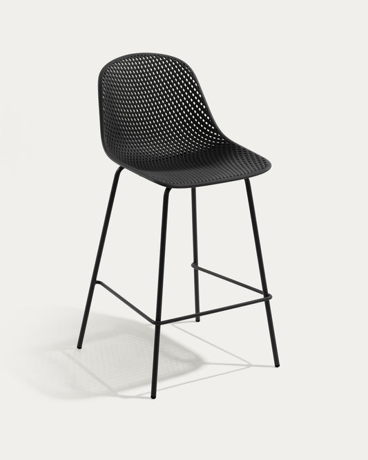 Tabouret extérieur Quinby gris hauteur 75 cm