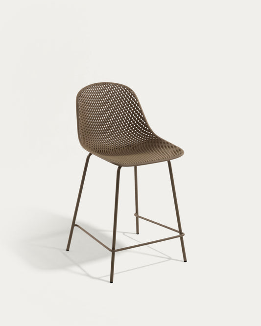 Tabouret extérieur Quinby beige hauteur 65 cm