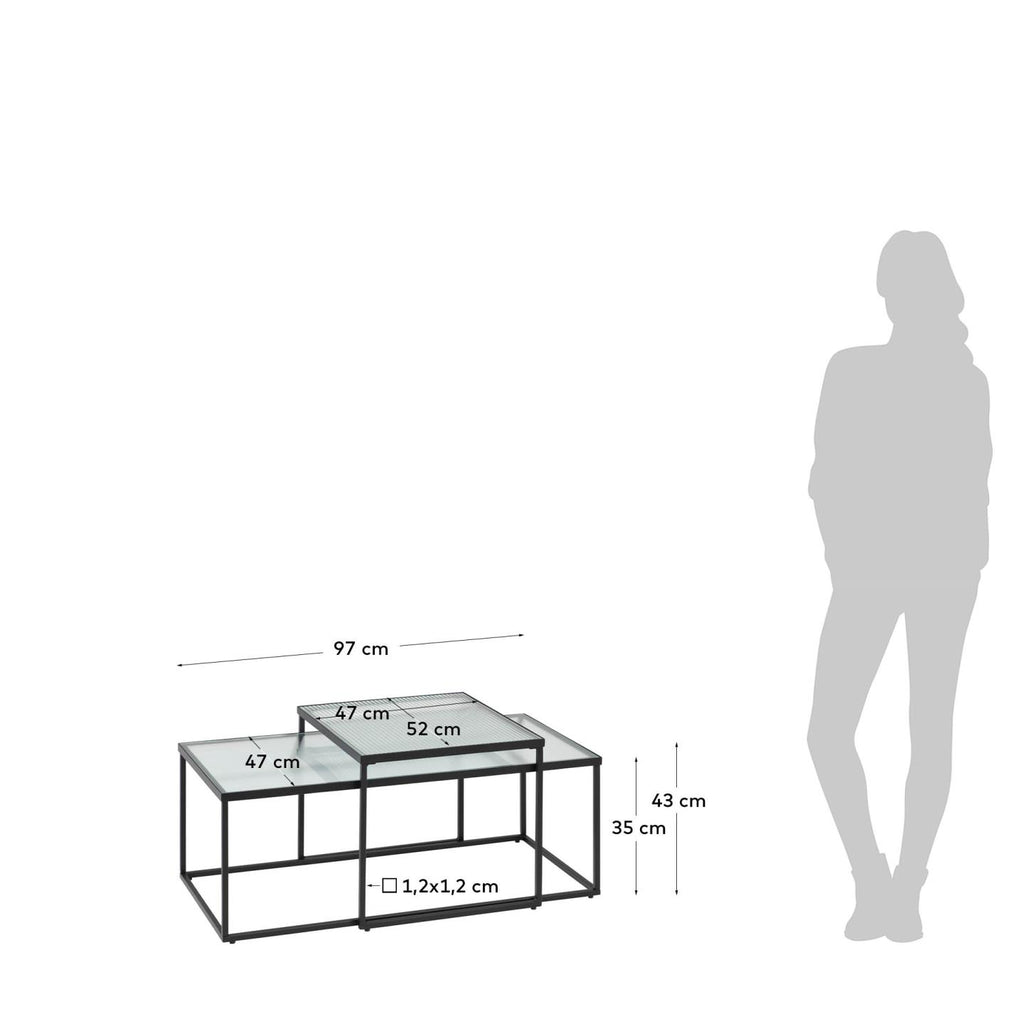 Ensemble Akemi de 2 tables basses
